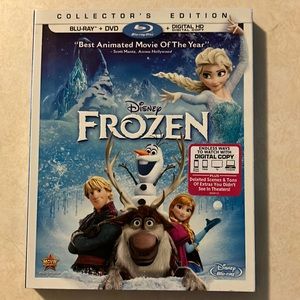 DVD/Blu-Ray Disney Frozen movie set with intact dust jacket